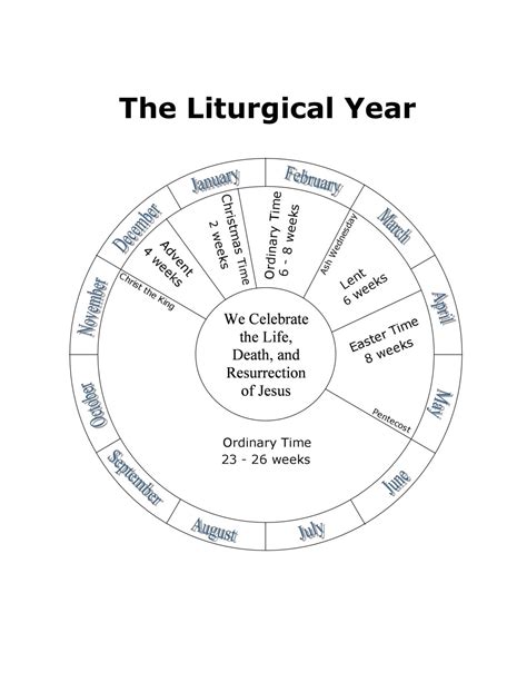 Free Printable Liturgical Calendar 2021